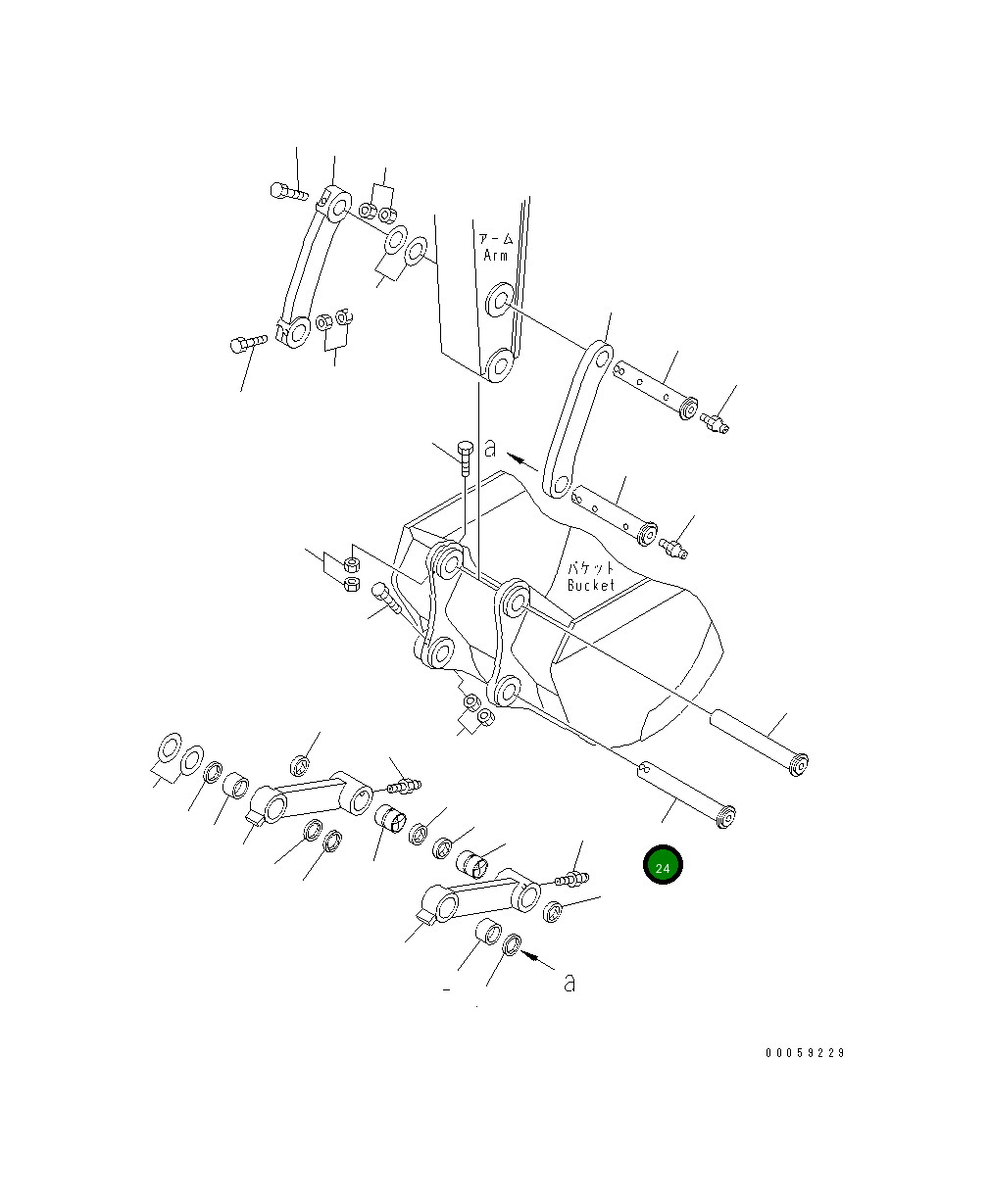 Палец 22B-70-12420 Komatsu