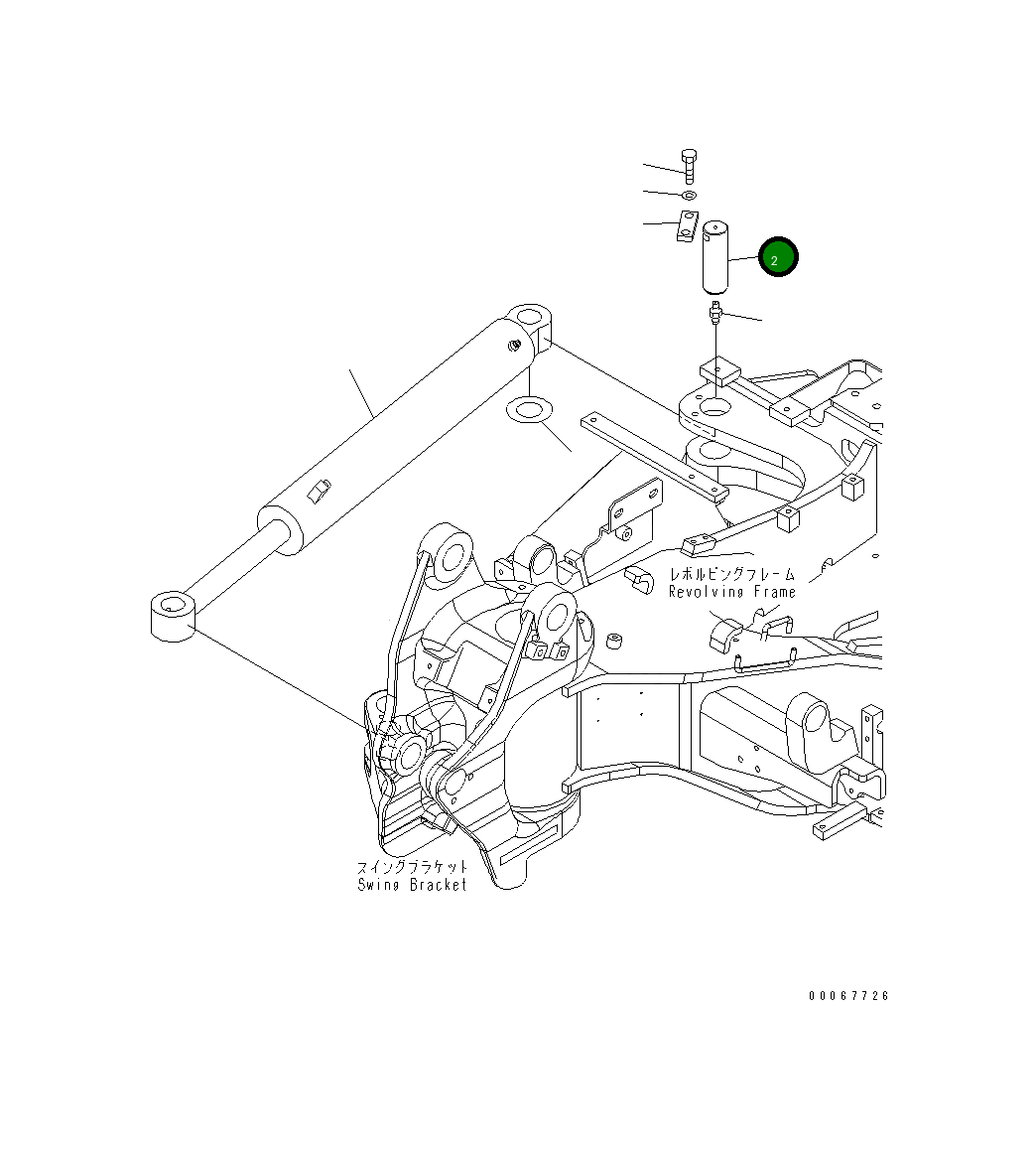 Палец 22F-70-21482 Komatsu