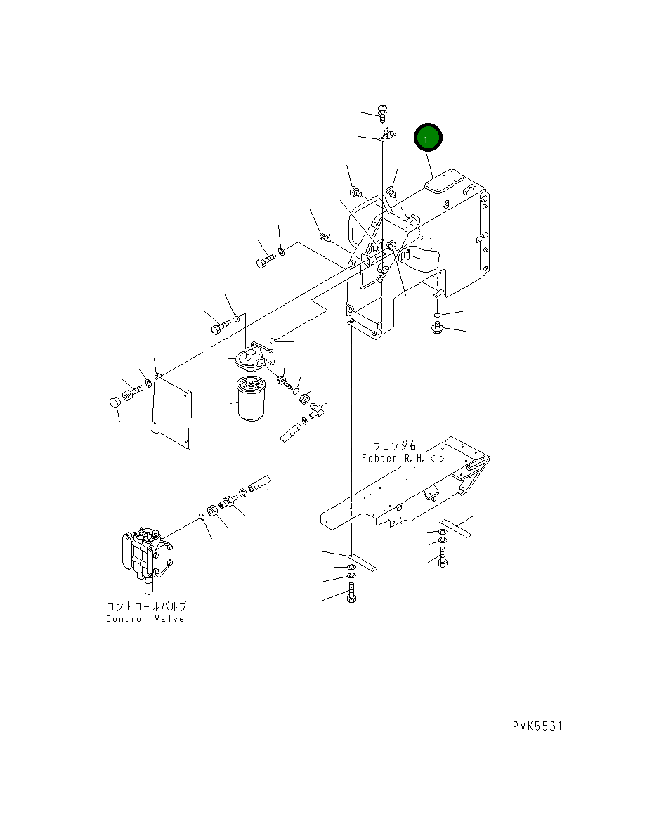 Корпус 104-54-34312 Komatsu