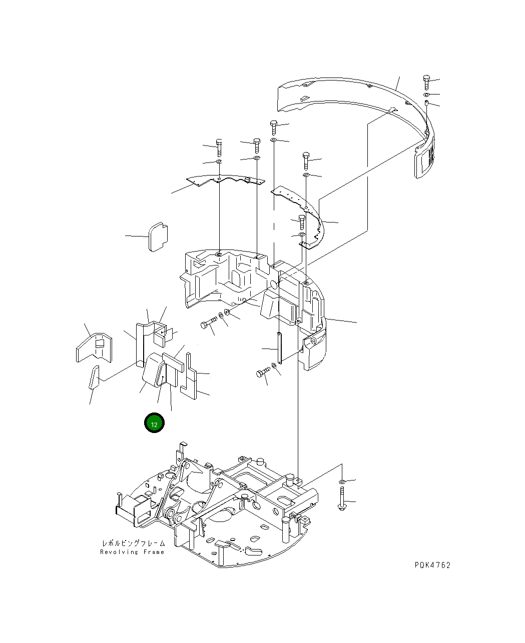 Лист 21W-46-33380 Komatsu