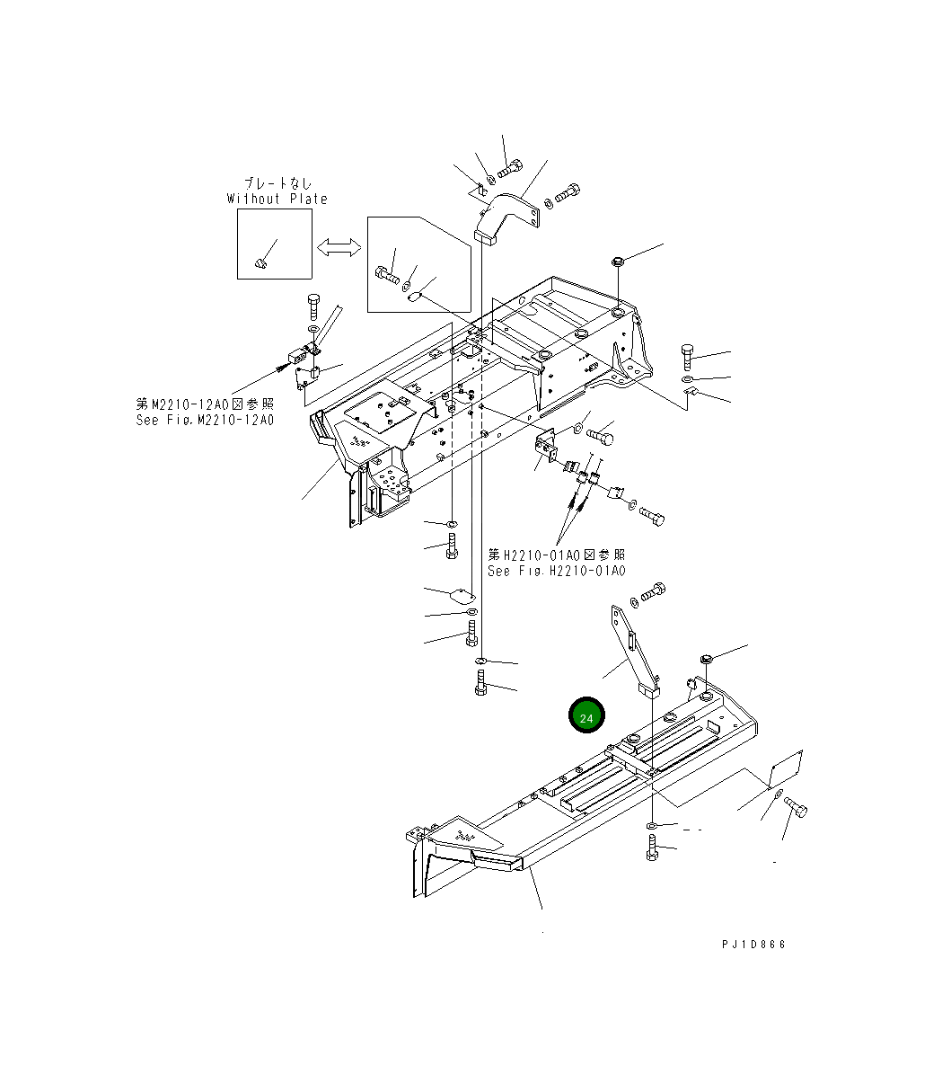 Кронштейн 17A-54-13131 Komatsu