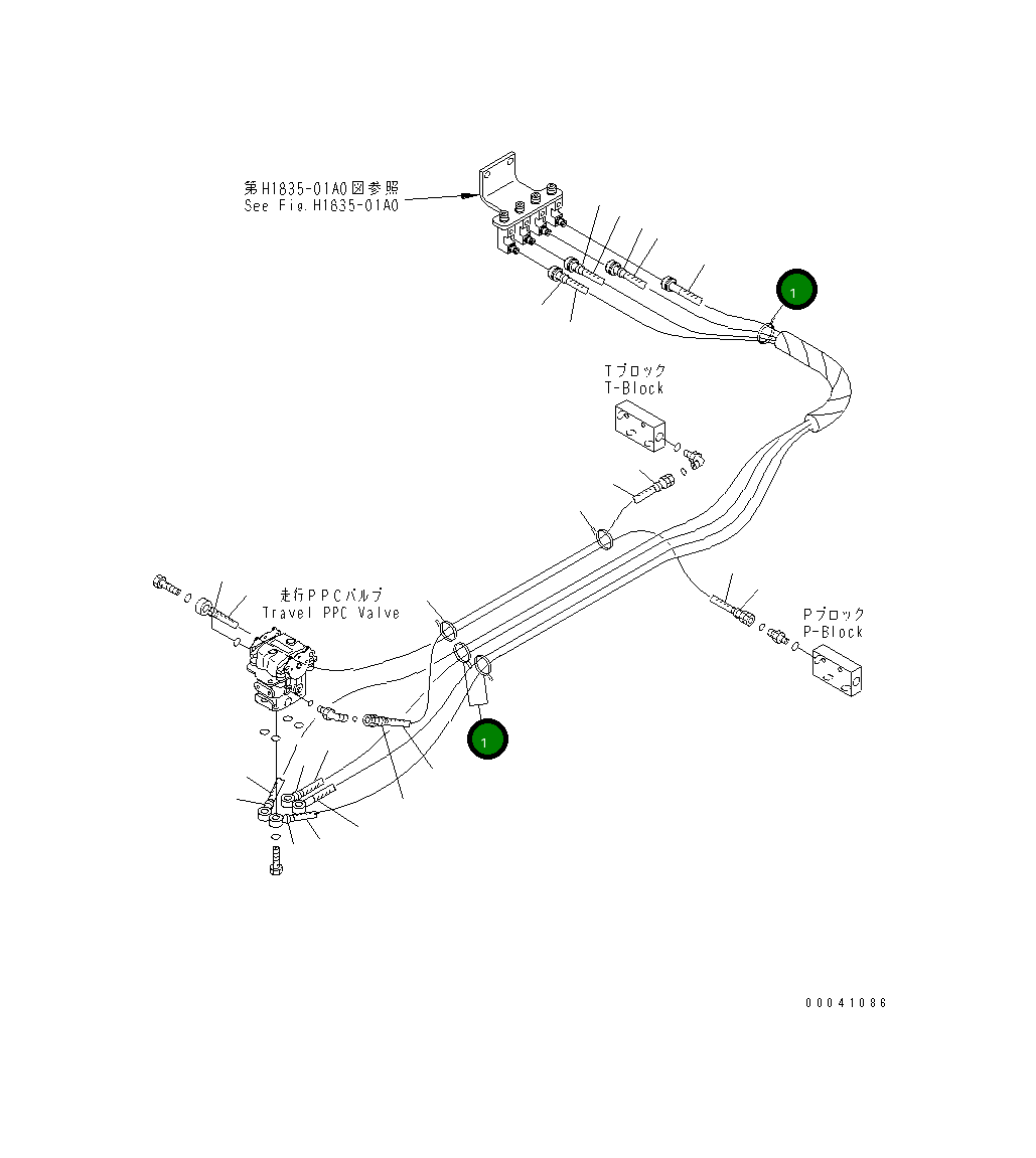 Клипса 08036-20536 Komatsu