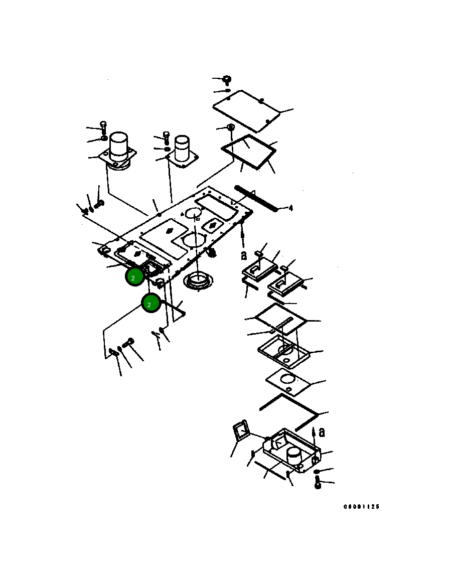 Лист 124-54-64240 Komatsu