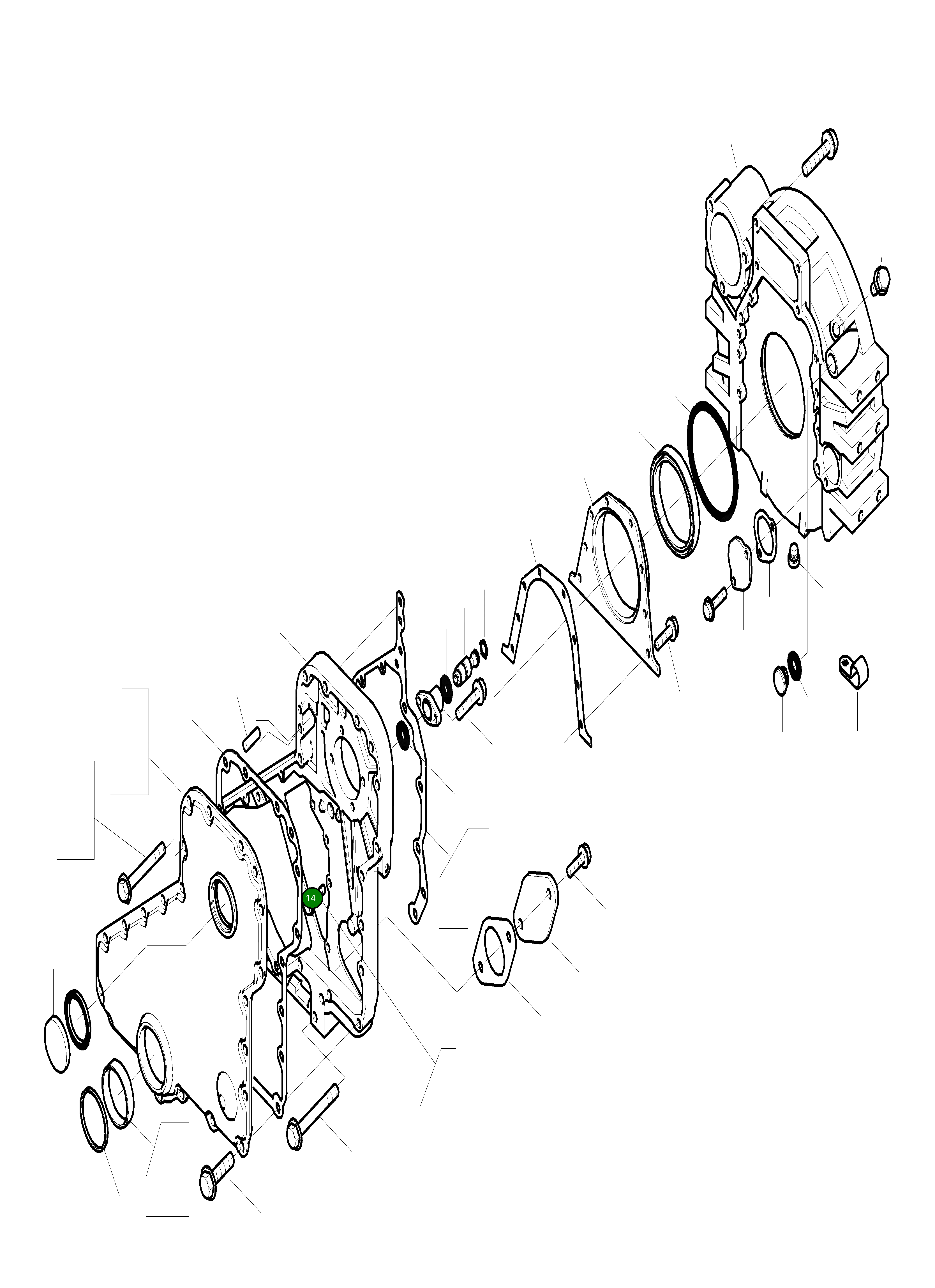Корпус CU3926721 Komatsu