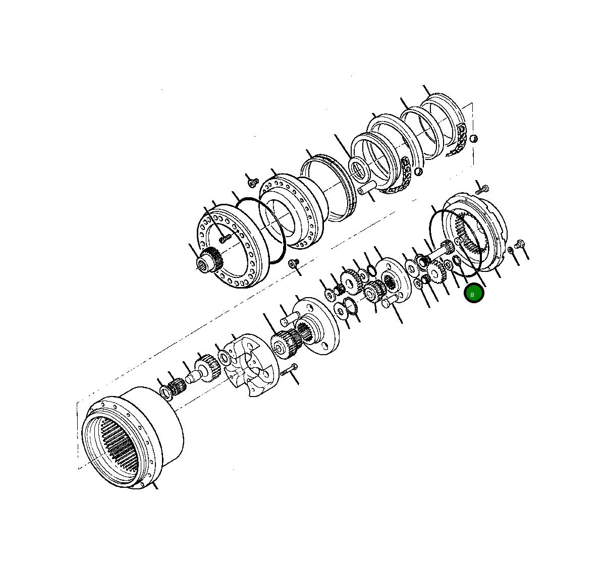 Клипса 1268 829 H1 Komatsu