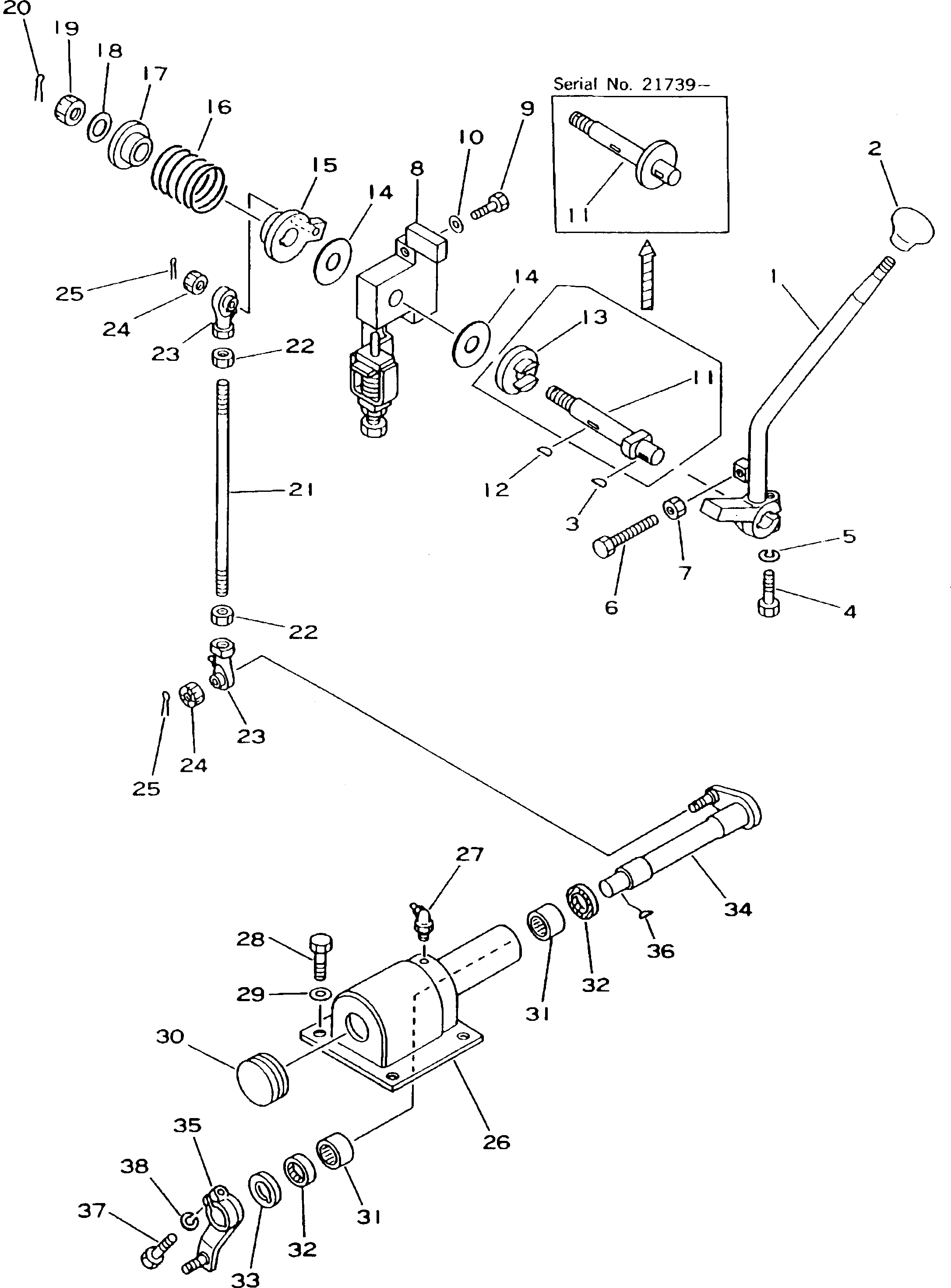 Кронштейн 176-43-43540 Komatsu