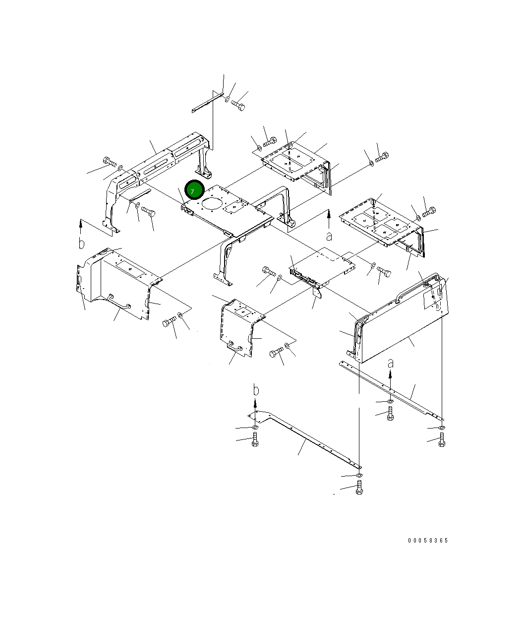 Кронштейн 209-54-42711 Komatsu