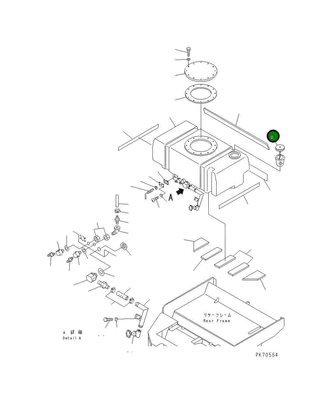 Колпак 258-80-35520 Komatsu