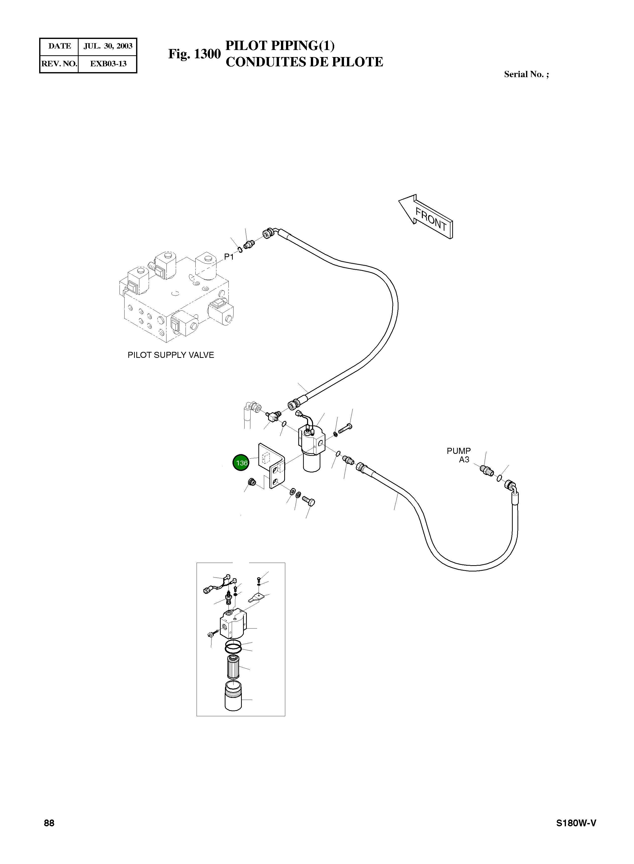Кронштейн 195-02351A Komatsu