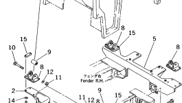 Кронштейн 114-X11-1360 Komatsu