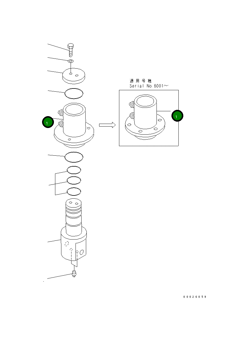 Корпус 23D-60-34610 Komatsu