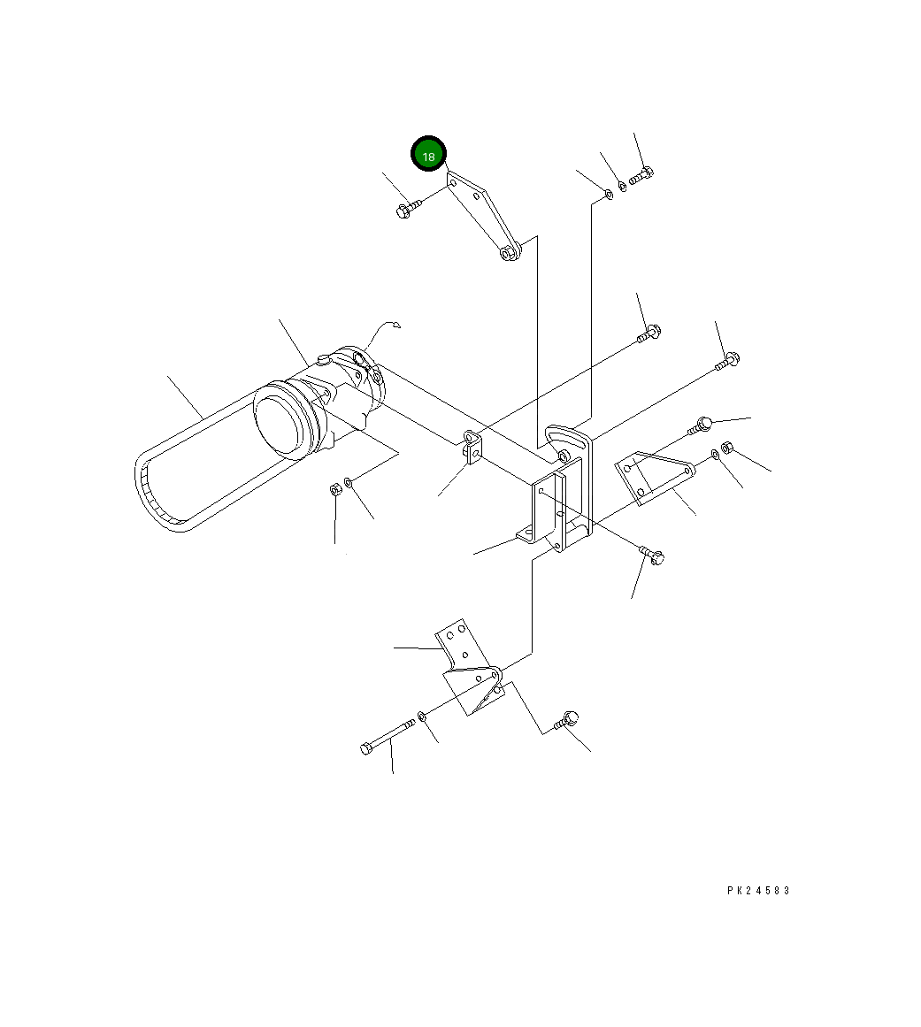Кронштейн 567-07-72351 Komatsu