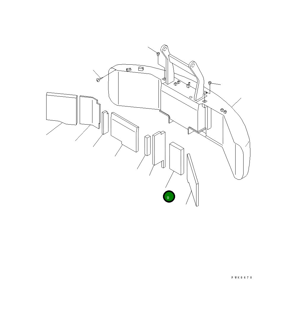 Лист 201-46-74390 Komatsu