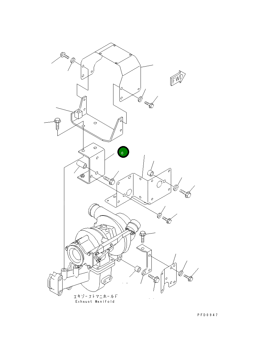 Кронштейн 6732-81-8760 Komatsu