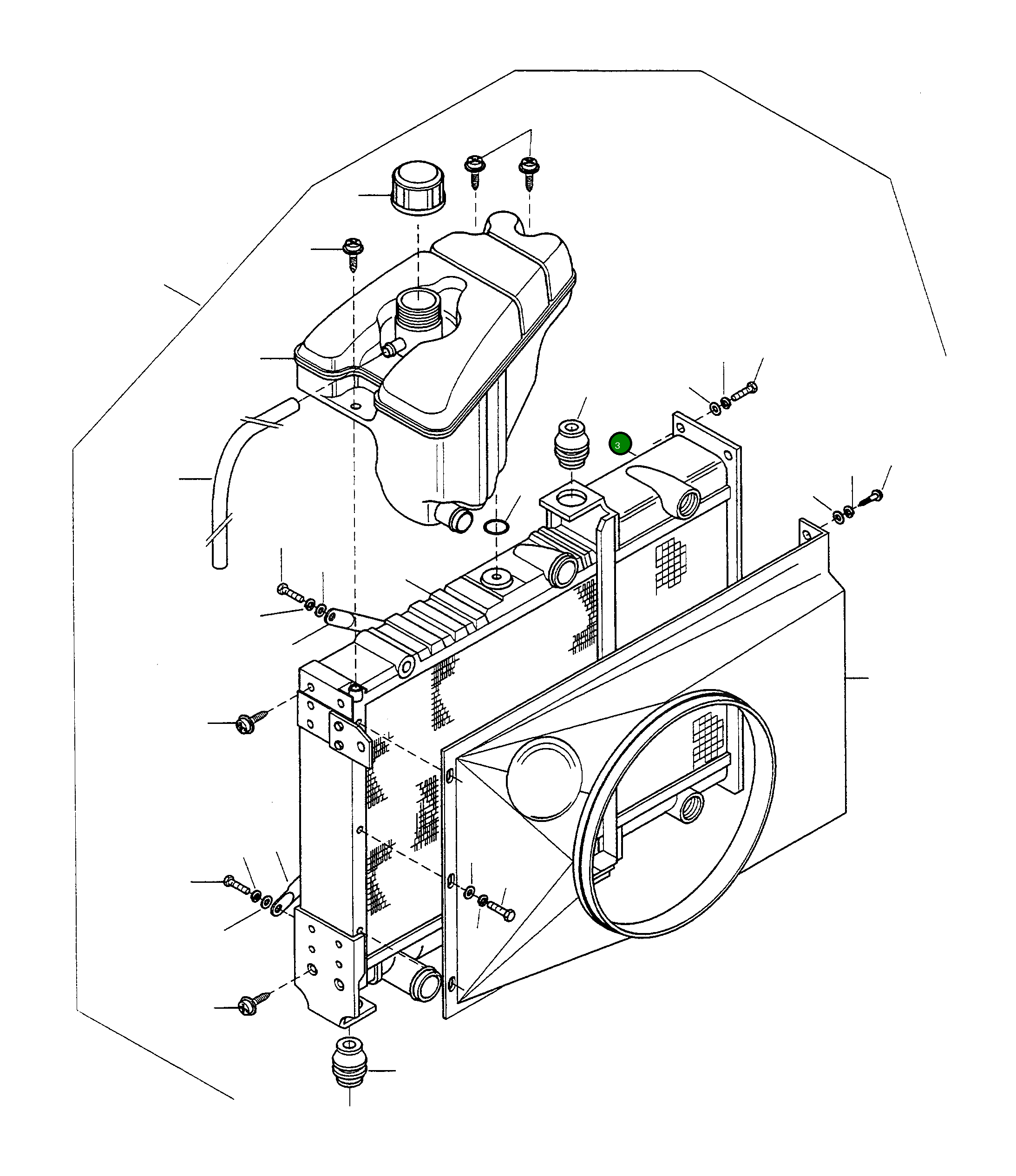 Масляный радиатор 4919245M91 Komatsu