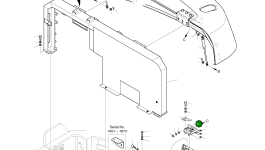 Кронштейн 195-01411A Komatsu