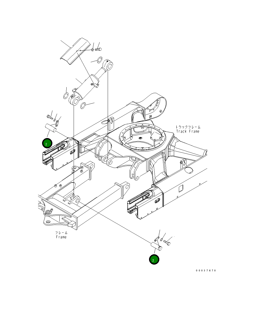 Палец 22F-71-21130 Komatsu