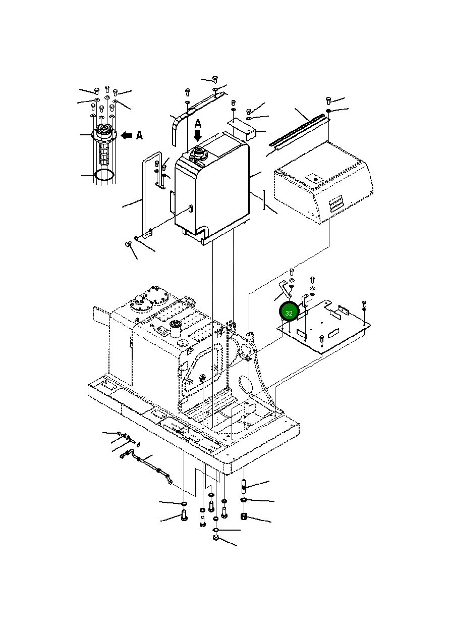 Опора 20Y-961-B450 Komatsu