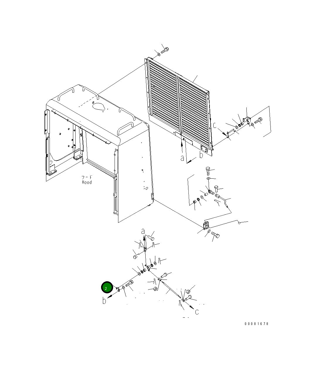 Кронштейн 41E-U43-1130 Komatsu
