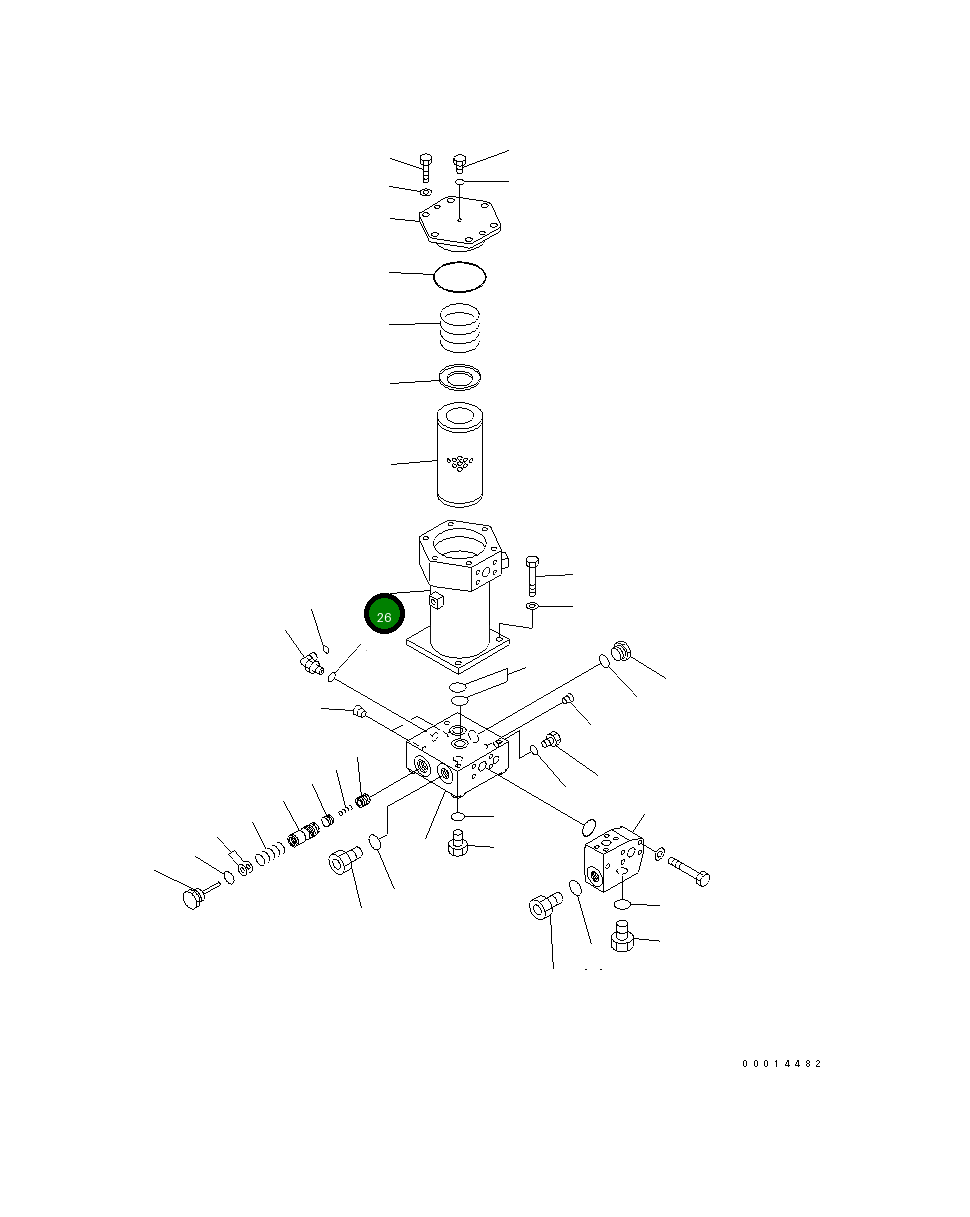 Корпус 17A-49-21841 Komatsu