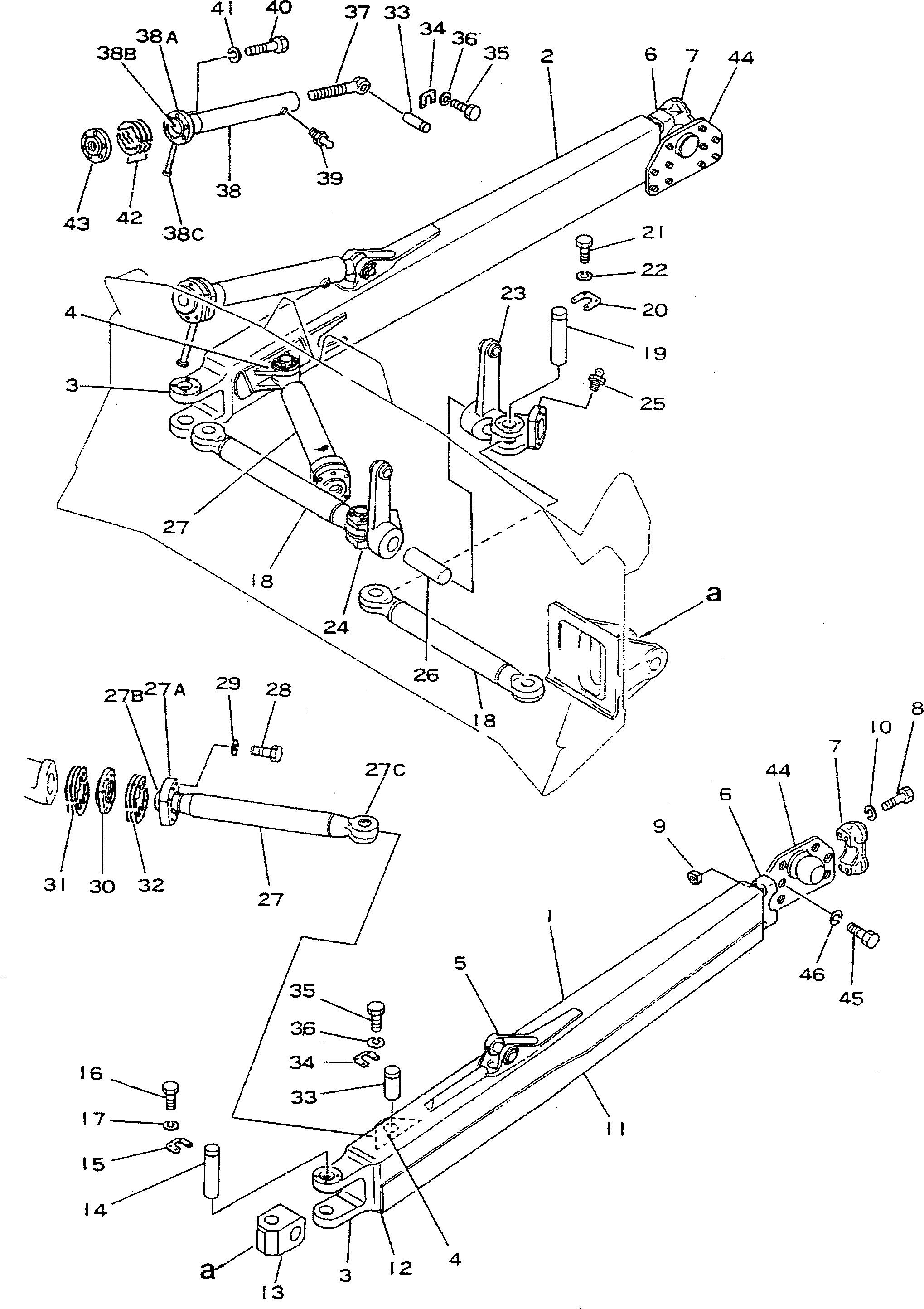 Палец 195-71-22211 Komatsu