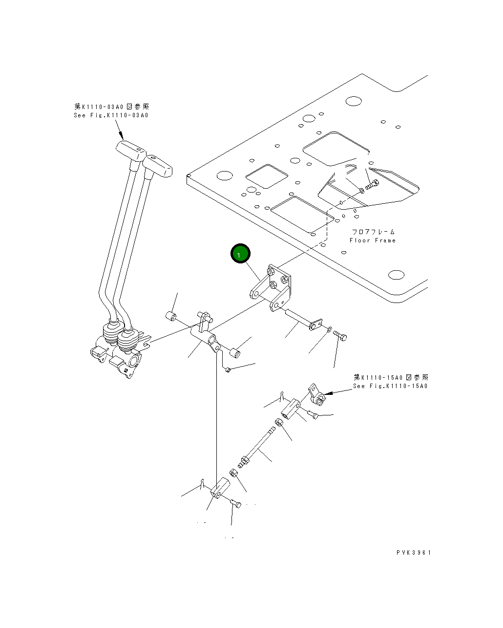 Кронштейн 10S-43-21330 Komatsu