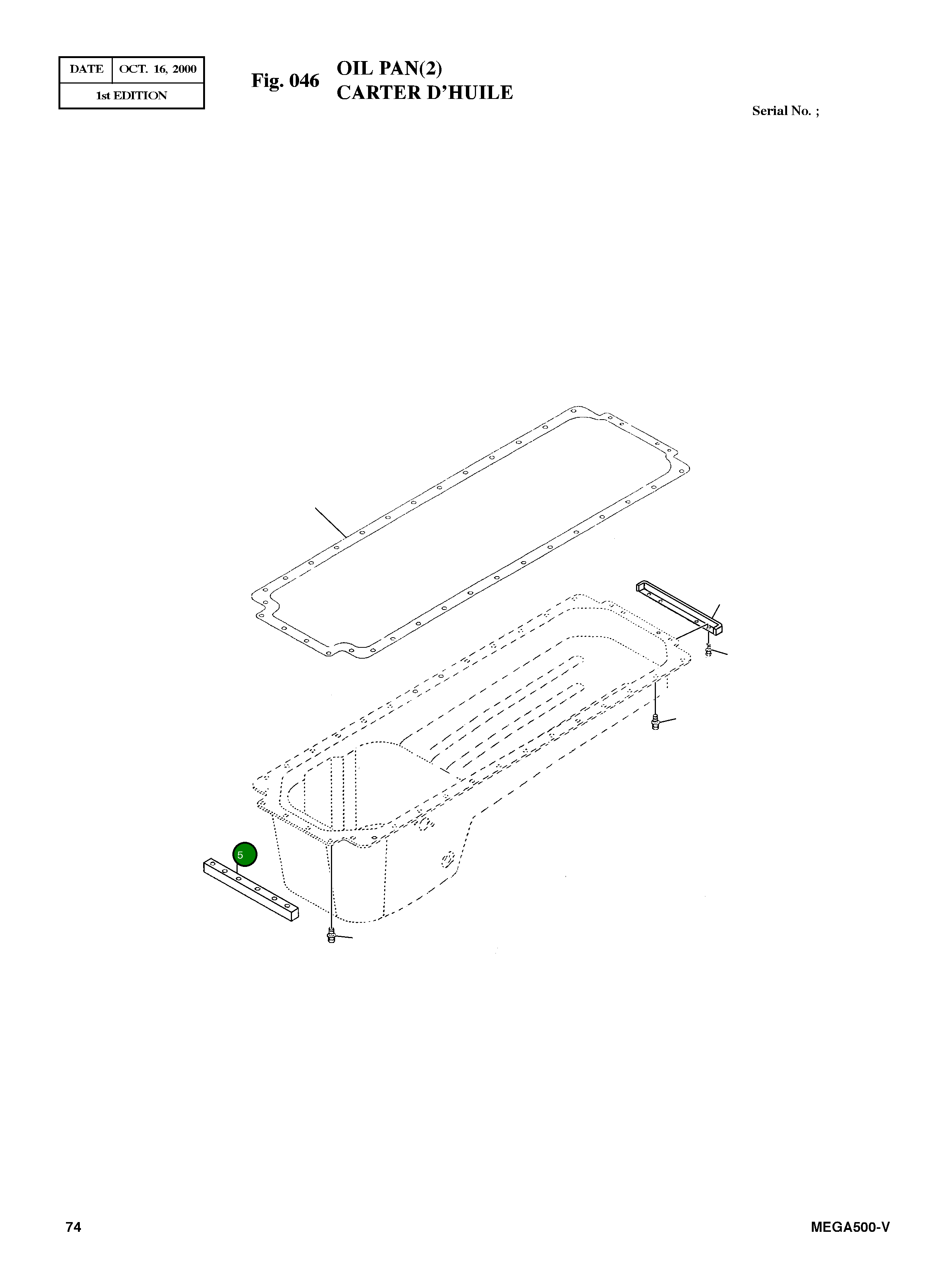 Кронштейн 218813 Komatsu