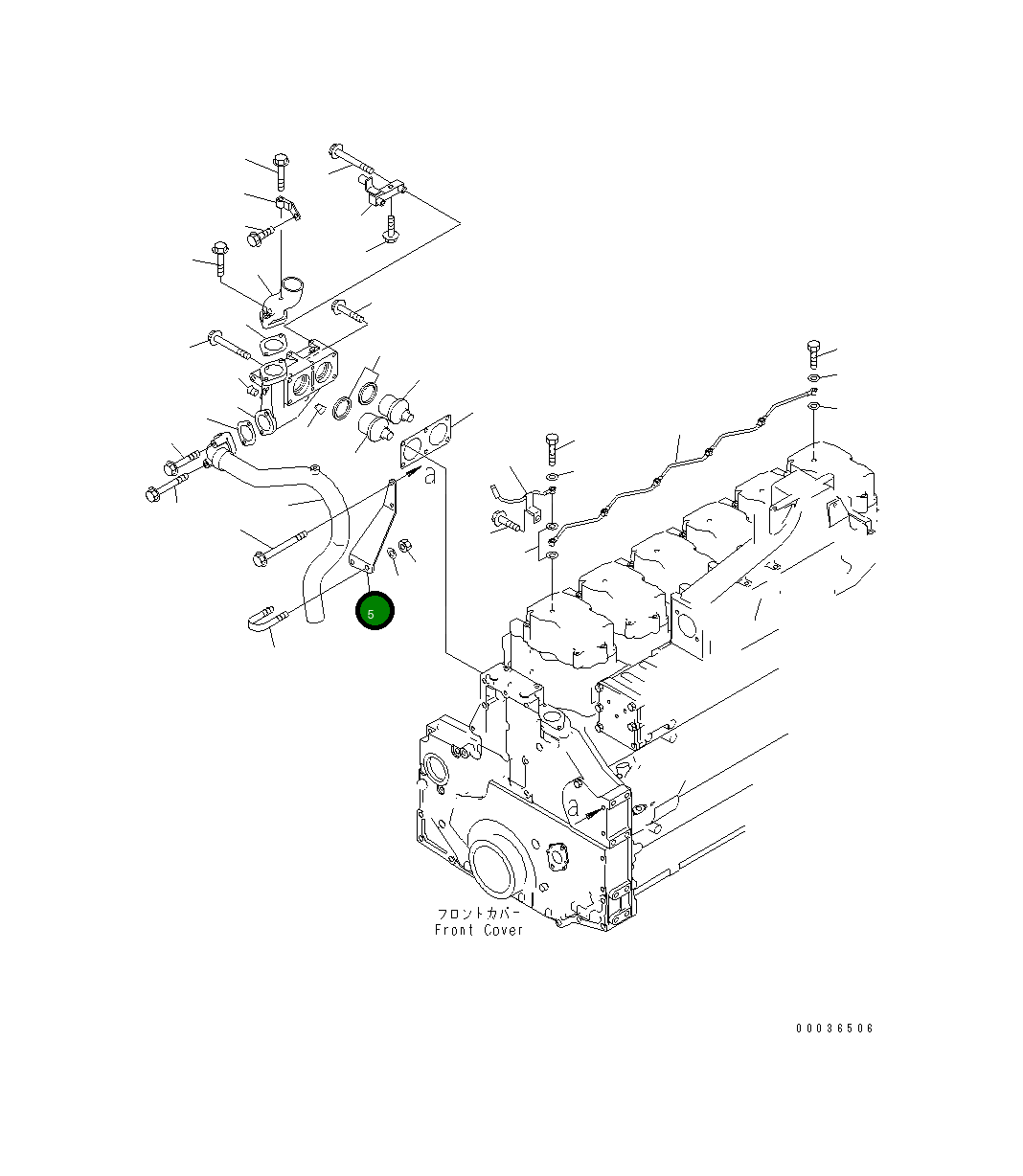 Кронштейн 6218-61-6741 Komatsu
