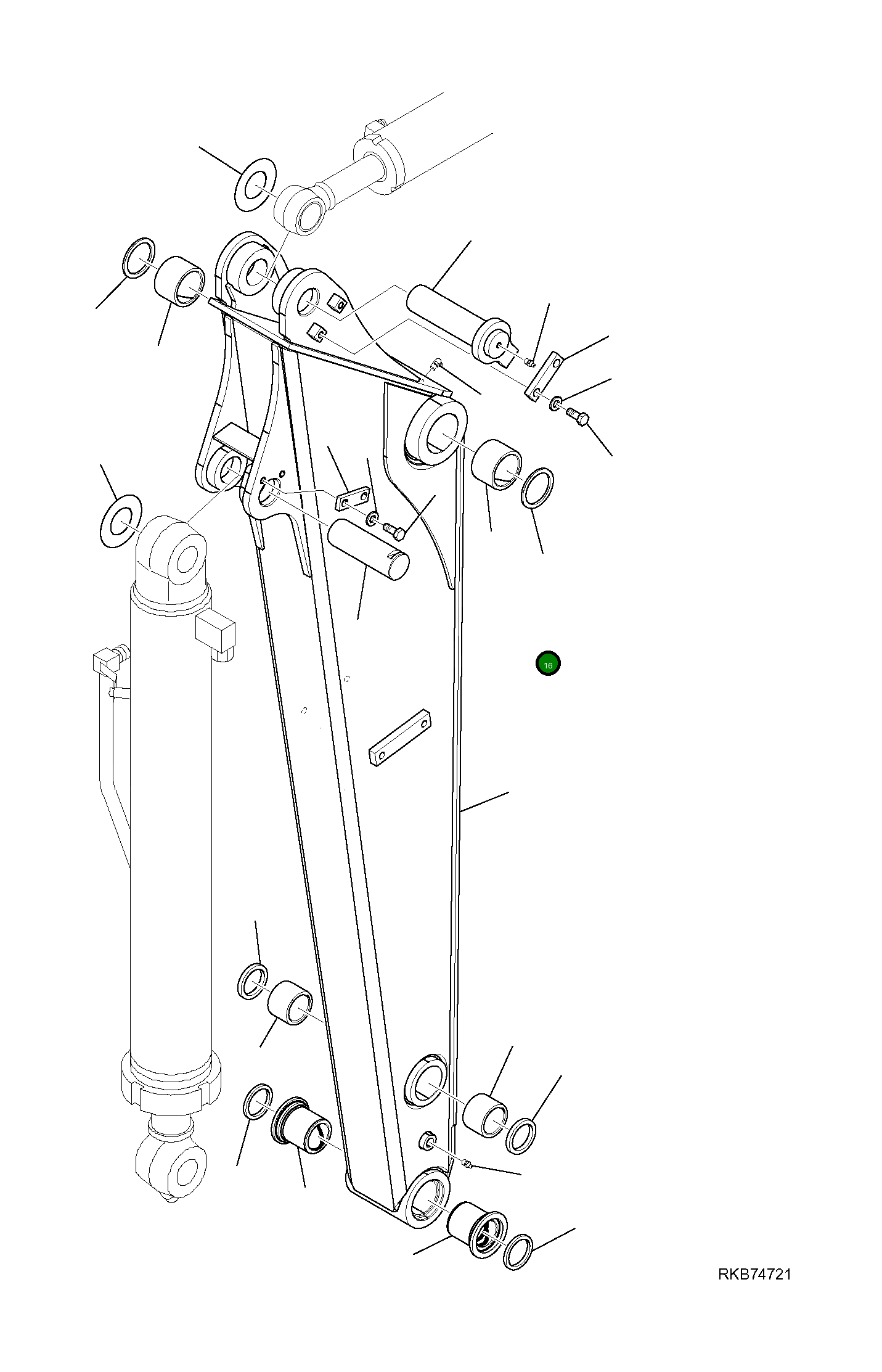 Палец 22E-70-22611 Komatsu