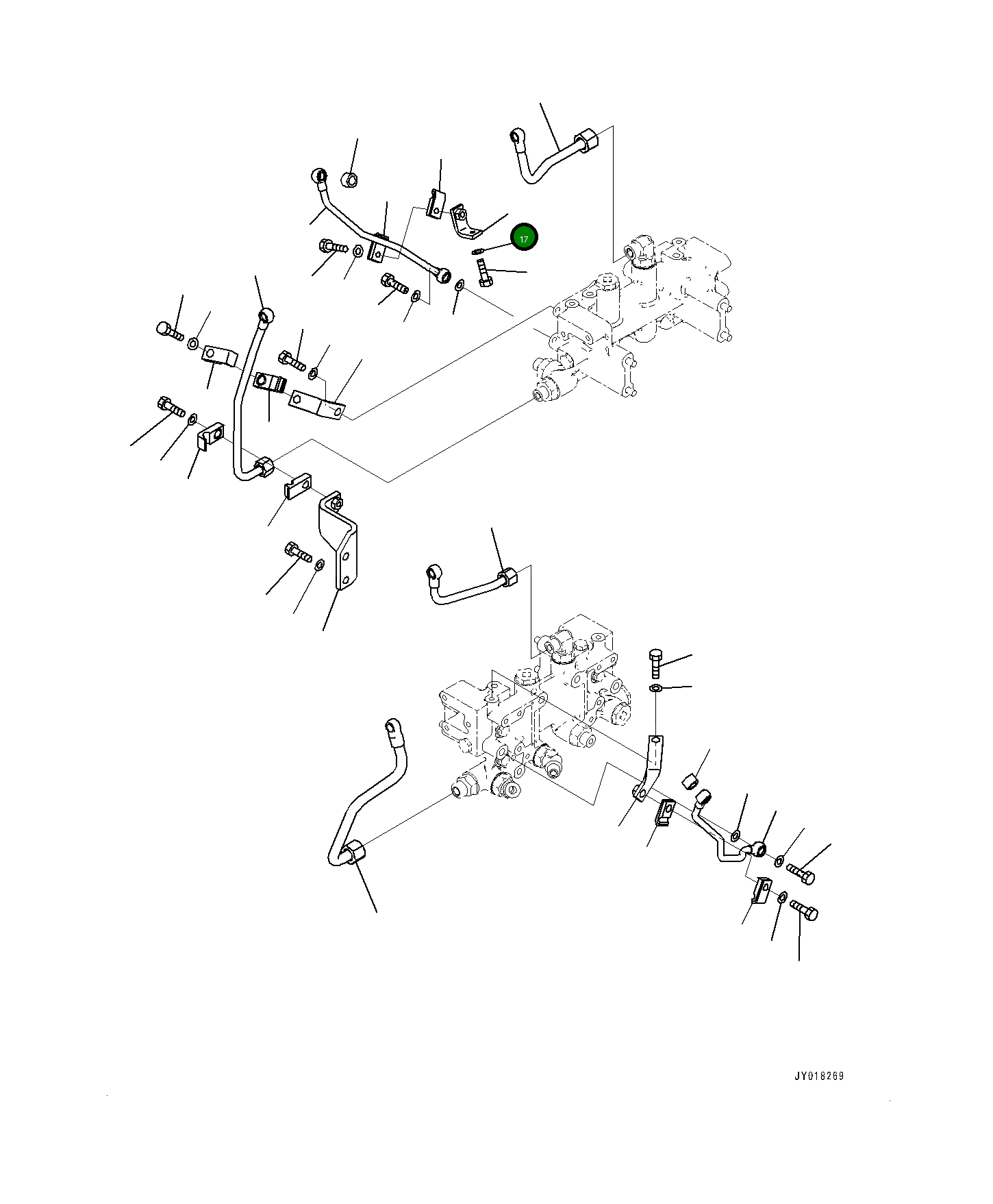 Кронштейн 6219-71-7540 Komatsu