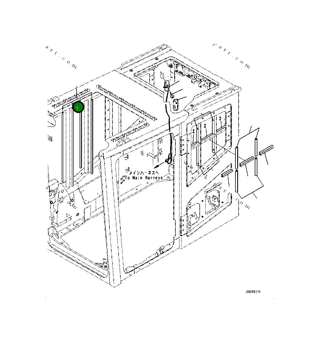Отделка 207-53-32720 Komatsu