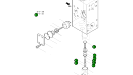 Обратный клапан KFP-1-A3096 Komatsu