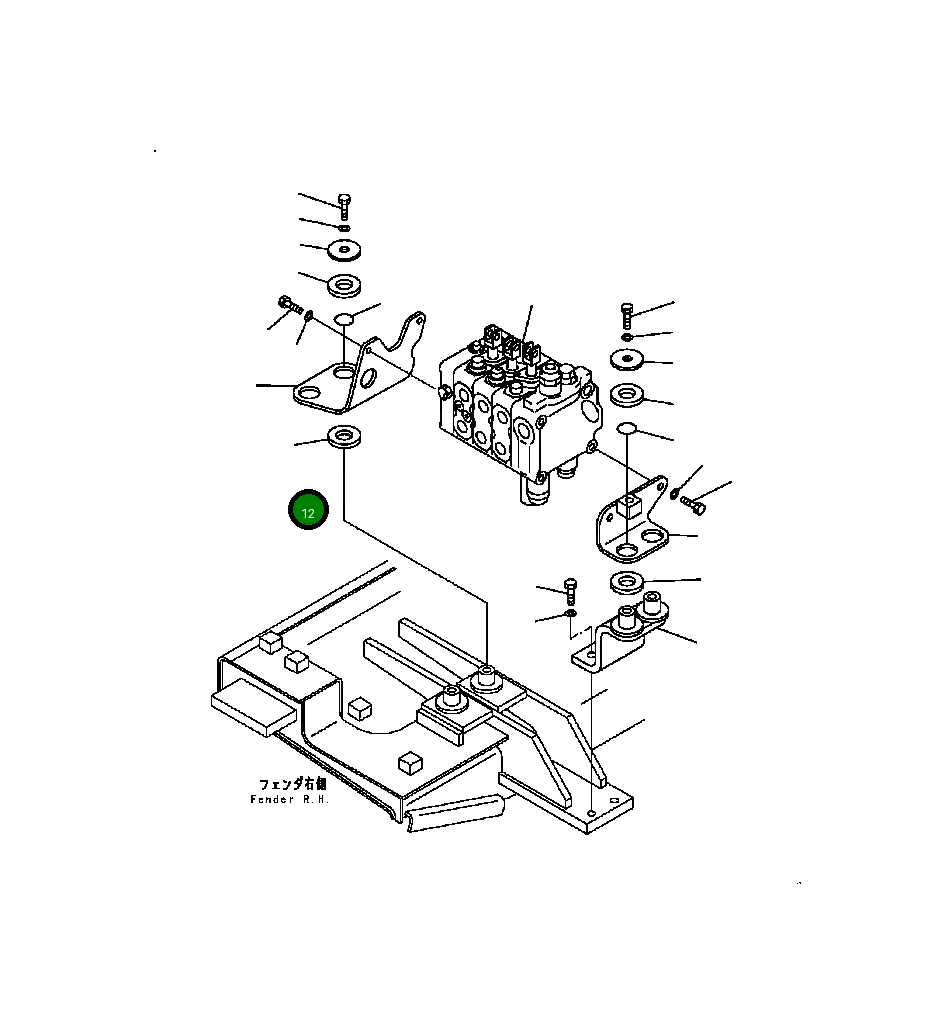 Кронштейн 124-60-51142 Komatsu