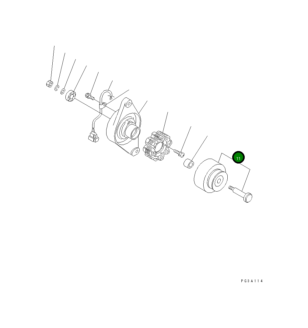 Маховик 452-456 Komatsu