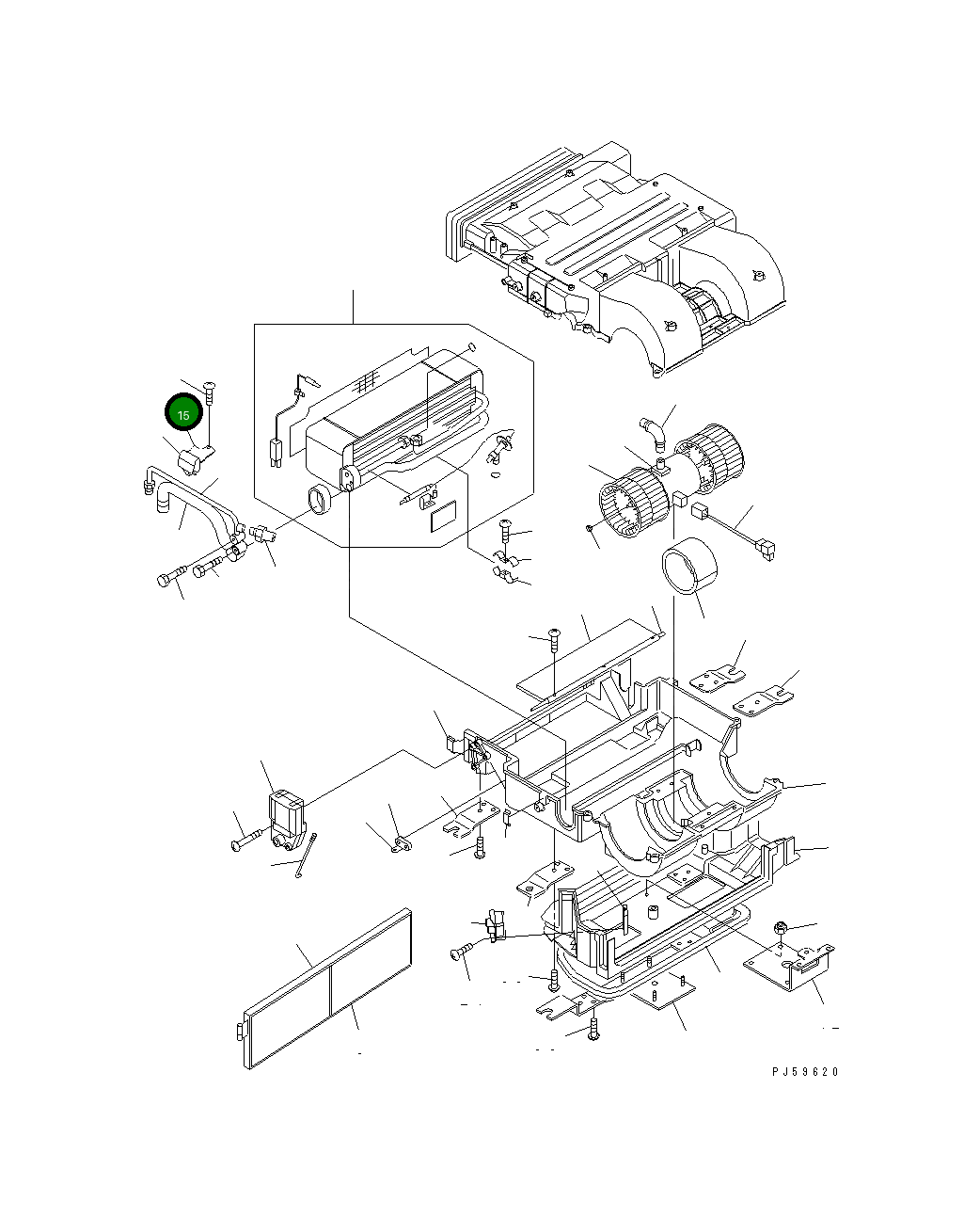 Клипса TW580534-2000 Komatsu