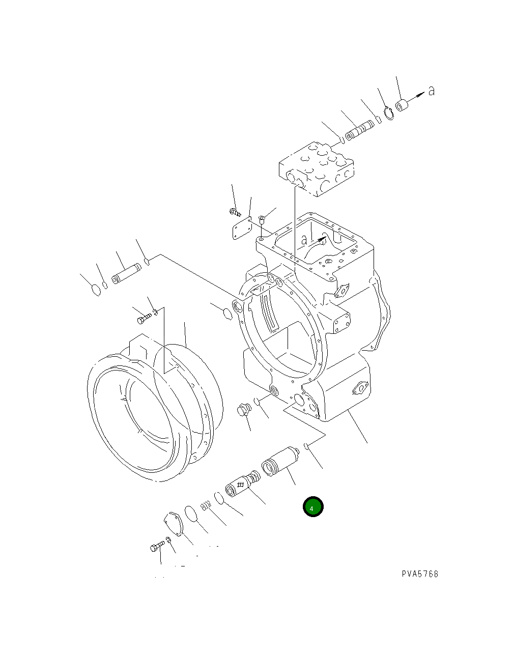 Корпус 125-15-11711 Komatsu
