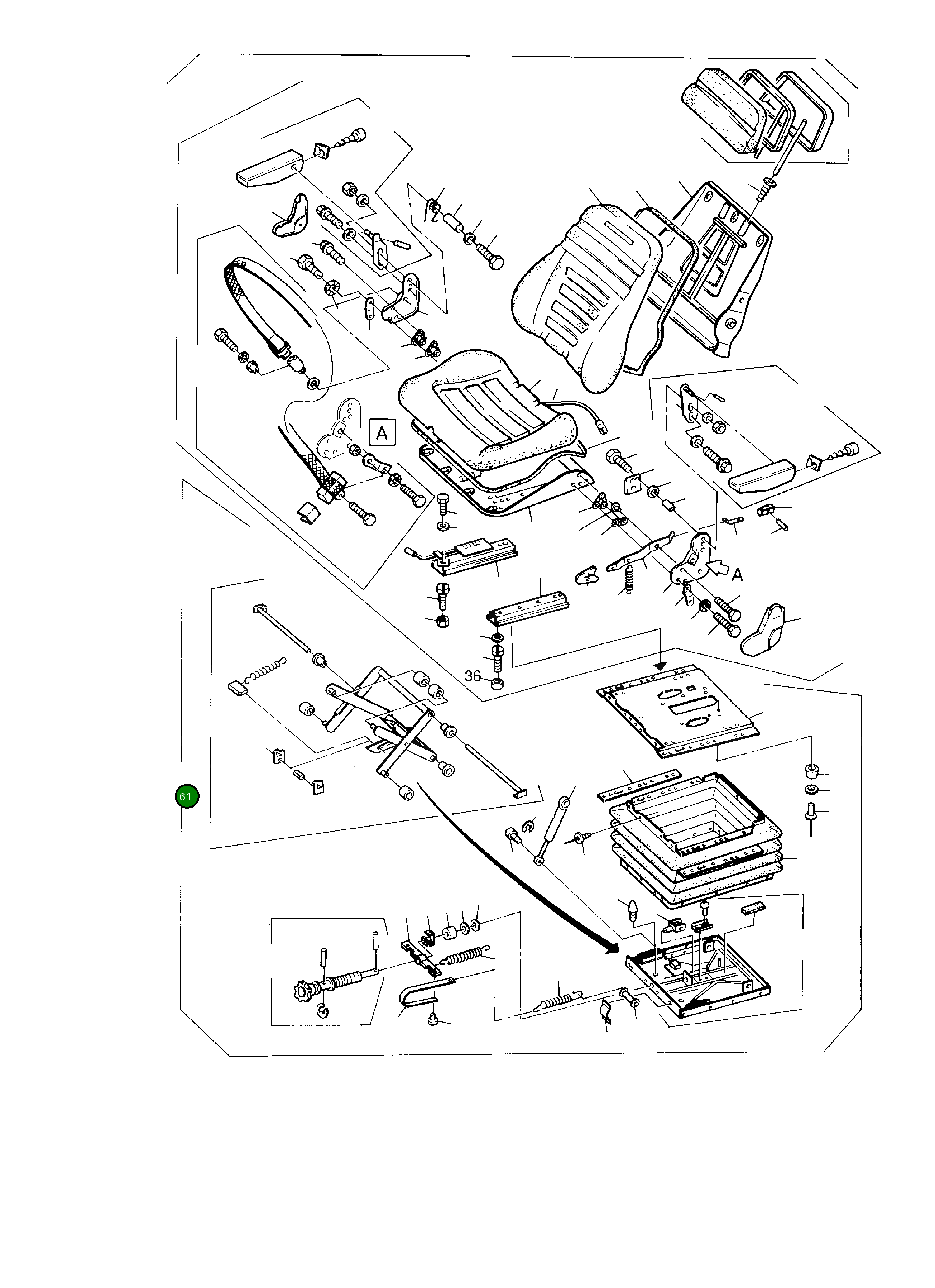 Основание в сборе 772 037 73 Komatsu