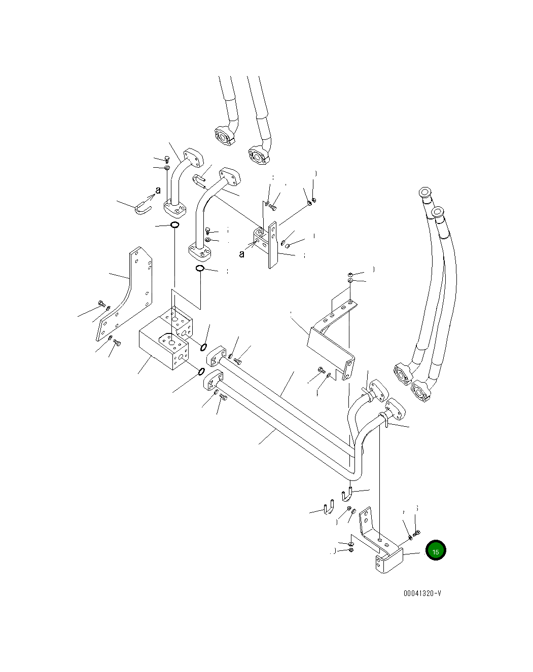 Кронштейн 198-61-68181 Komatsu