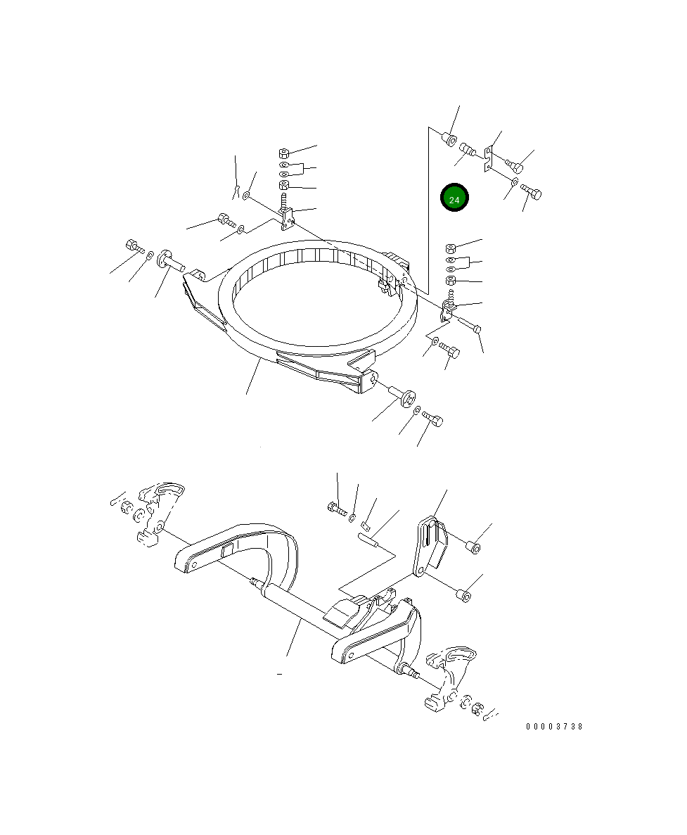 Палец 23B-735-4310 Komatsu