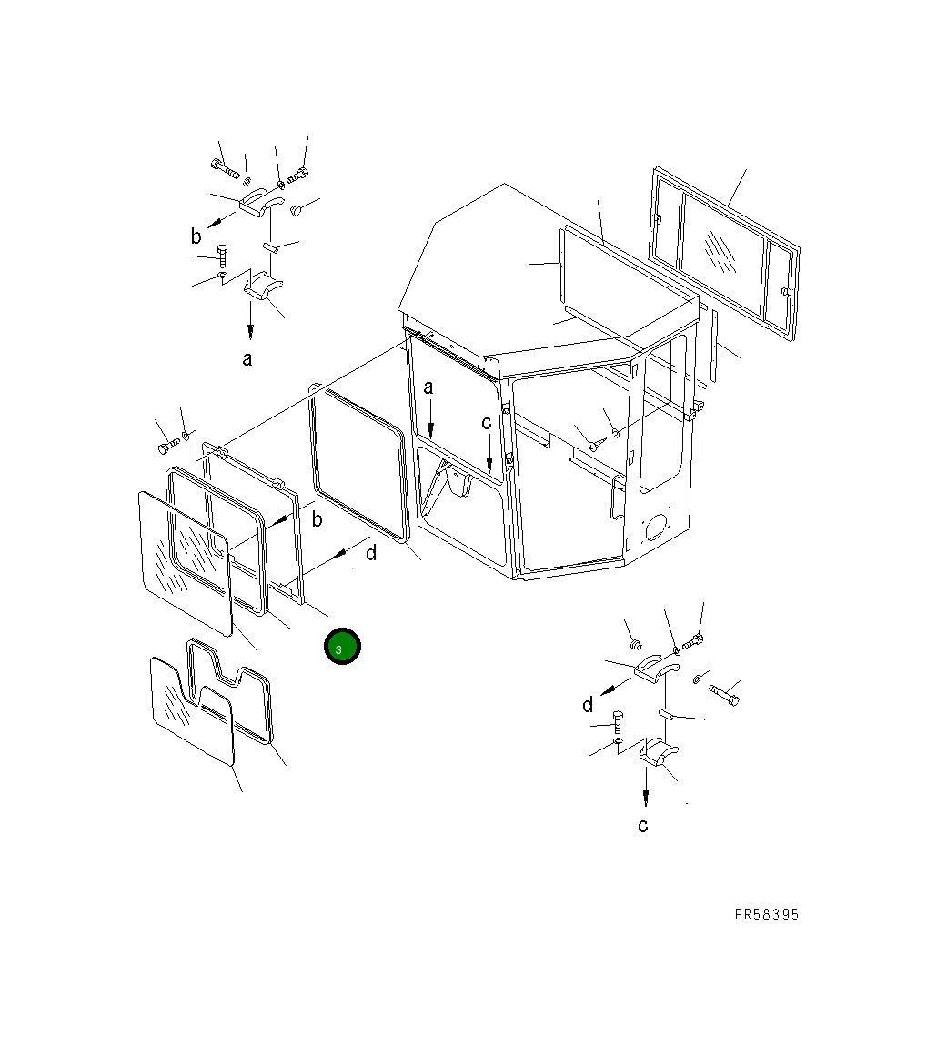 Кронштейн 23D-950-1120 Komatsu