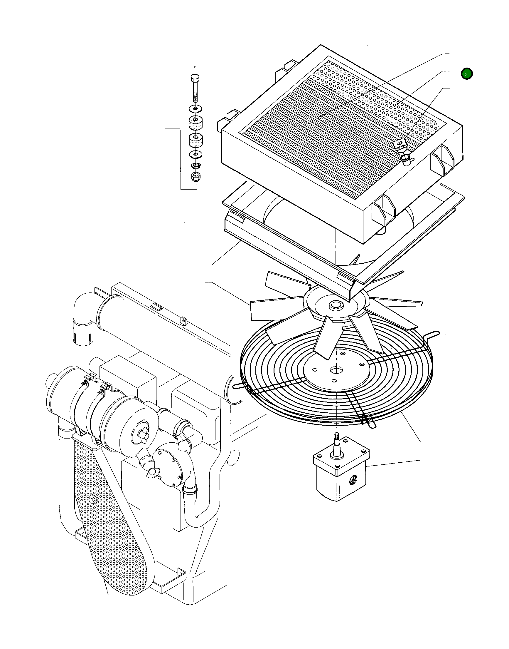 Масляный радиатор 875001130 Komatsu