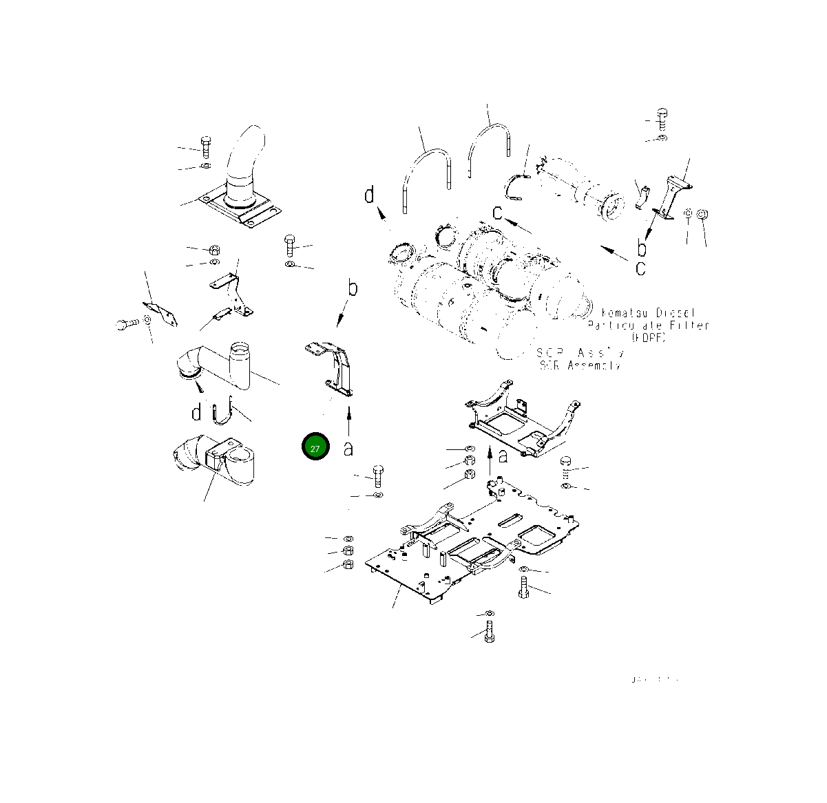 Кронштейн 419-02-62391 Komatsu