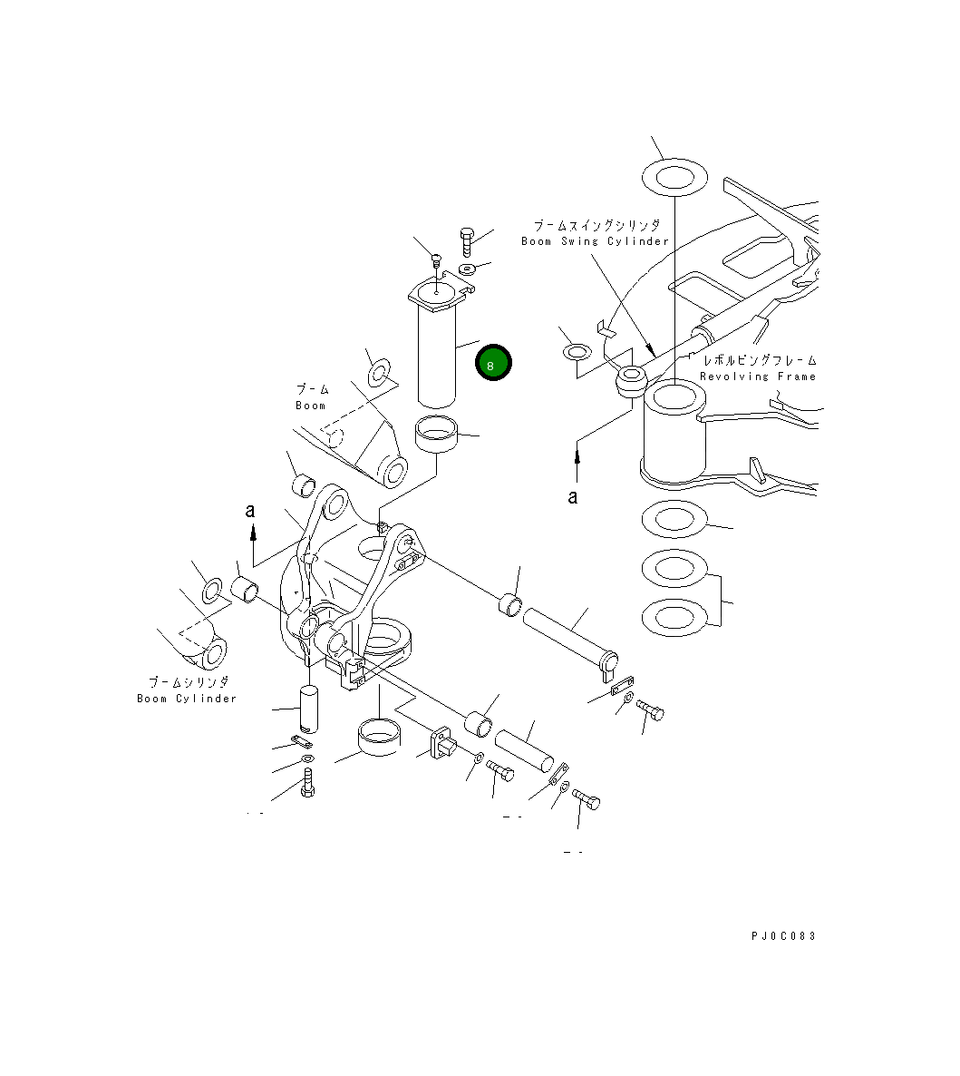 Палец 22N-70-11521 Komatsu