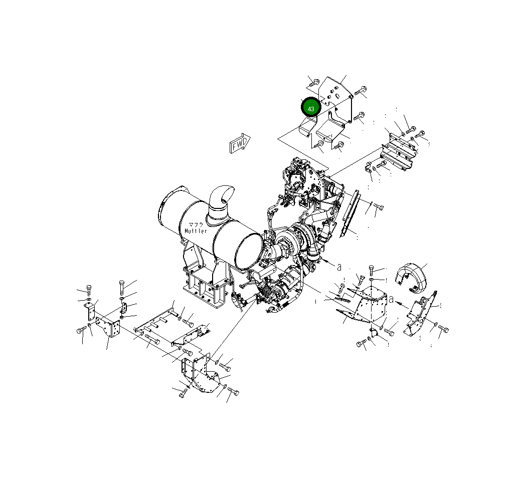 Кронштейн 21M-01-21980XC Komatsu