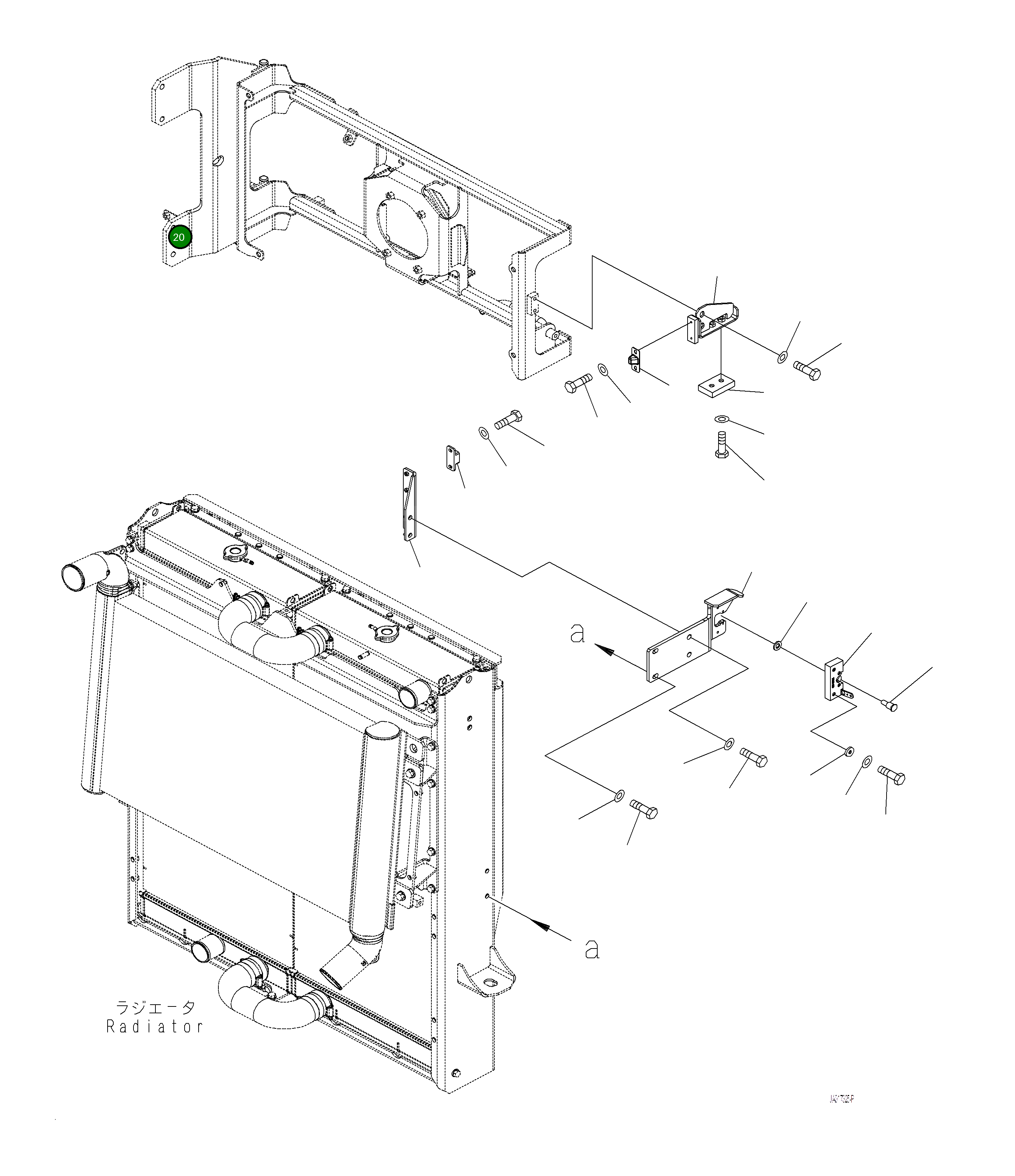 Кронштейн 421-03-52560 Komatsu