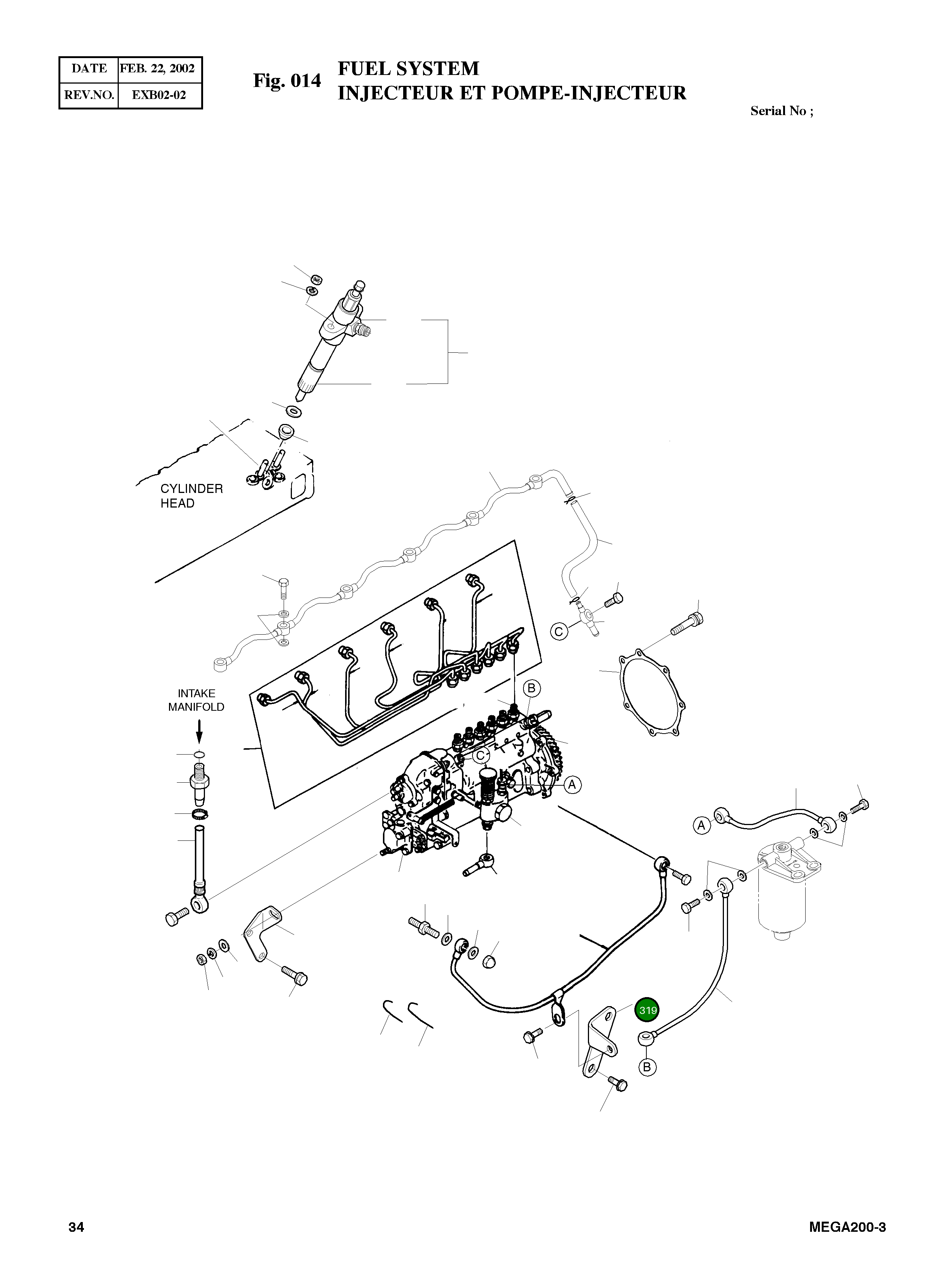 Кронштейн 65.97403-0014 Komatsu
