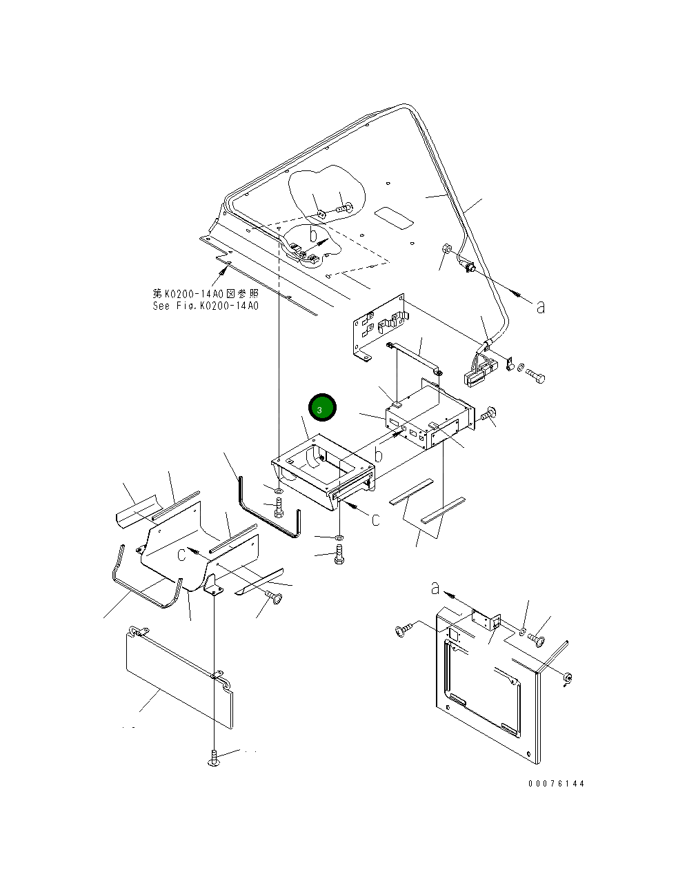 Кронштейн 566-86-86110 Komatsu