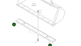 Кромка 416-815-1320 Komatsu