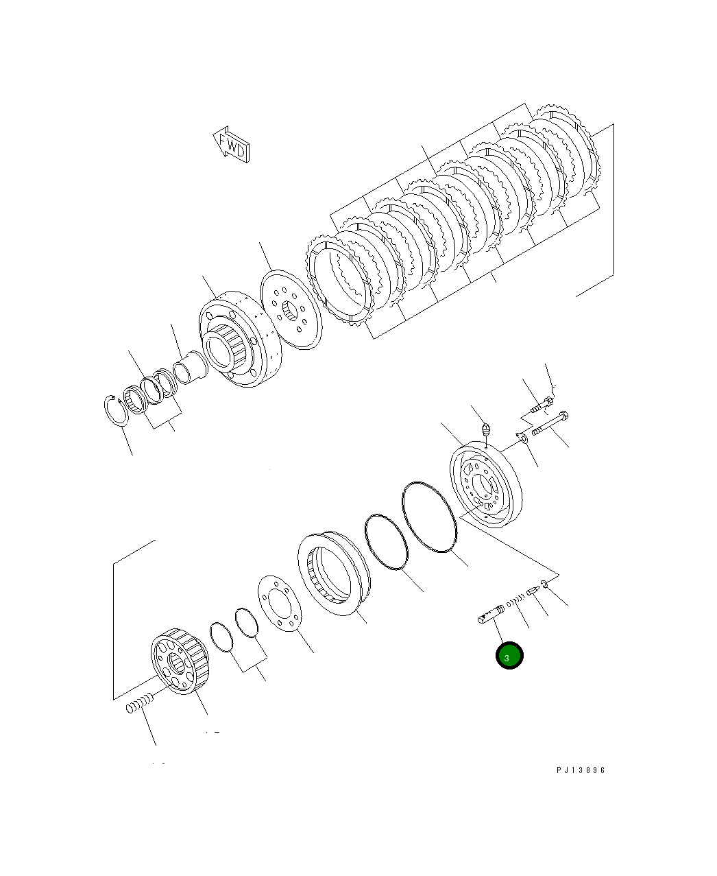 Корпус 175-916-2611 Komatsu