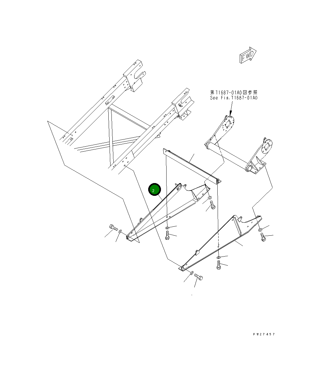 Кронштейн 8255-78-1360 Komatsu
